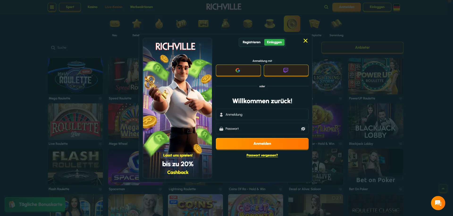 Richville Casino Kontoverifizierung &ndash; KYC Prozess f&uuml;r &Ouml;sterreich